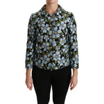 Dolce & Gabbana Multicolor Floral Blazer Coat Polyester Jacket