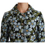 Dolce & Gabbana Multicolor Floral Blazer Coat Polyester Jacket