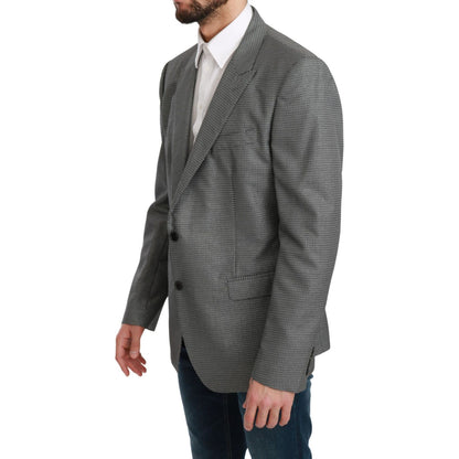 Dolce & Gabbana Gray Slim Fit Formal MARTINI Blazer