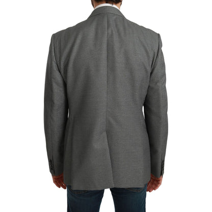 Dolce & Gabbana Gray Slim Fit Formal MARTINI Blazer