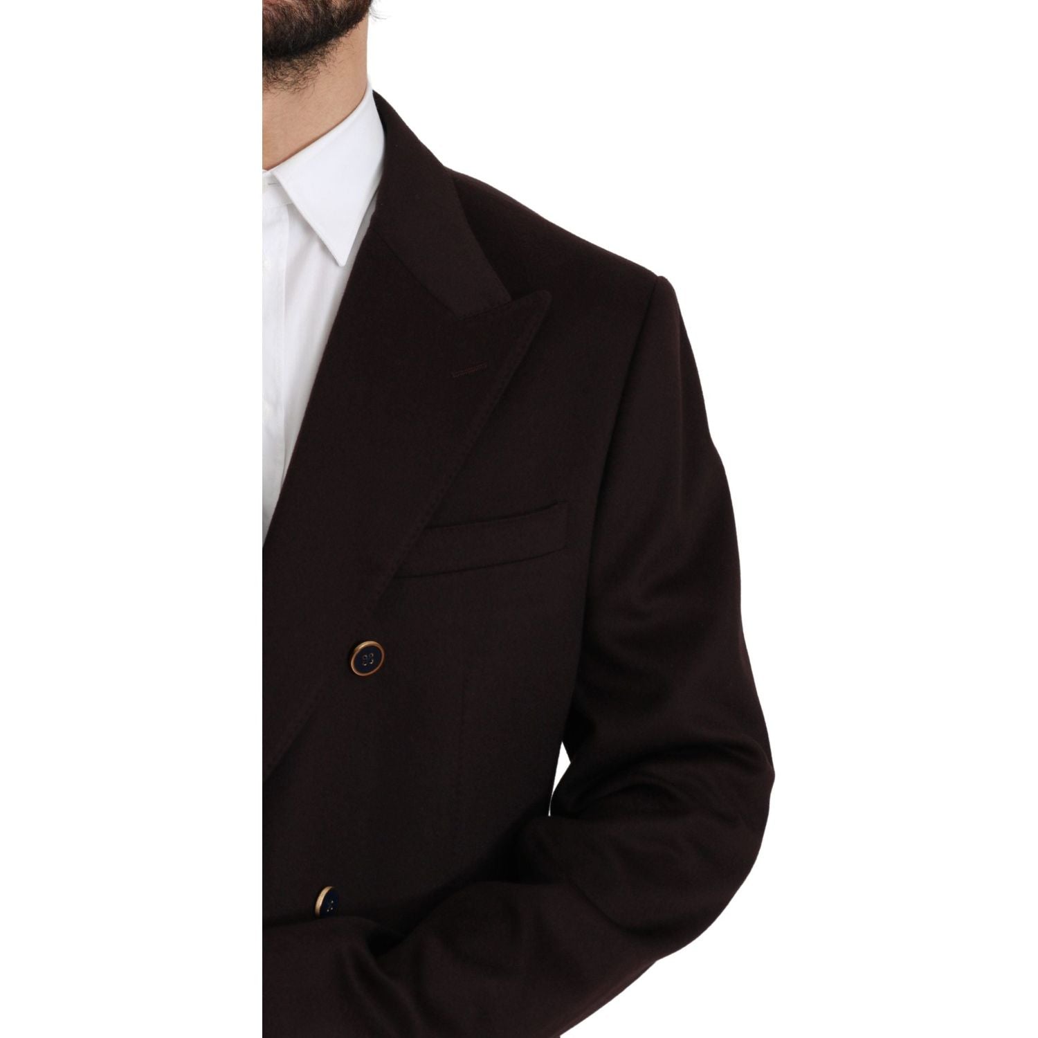 Dolce & Gabbana Bordeaux Cashmere Coat TAORMINA Blazer