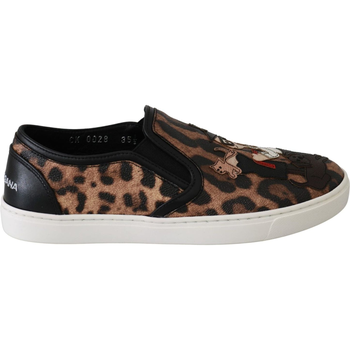 Dolce & Gabbana Leather Leopard #dgfamily Loafers Shoes