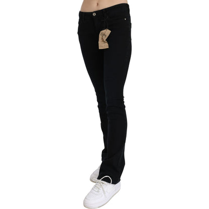 Costume National Black Low Waist Skinny Denim Cotton Jeans Jeans & Pants