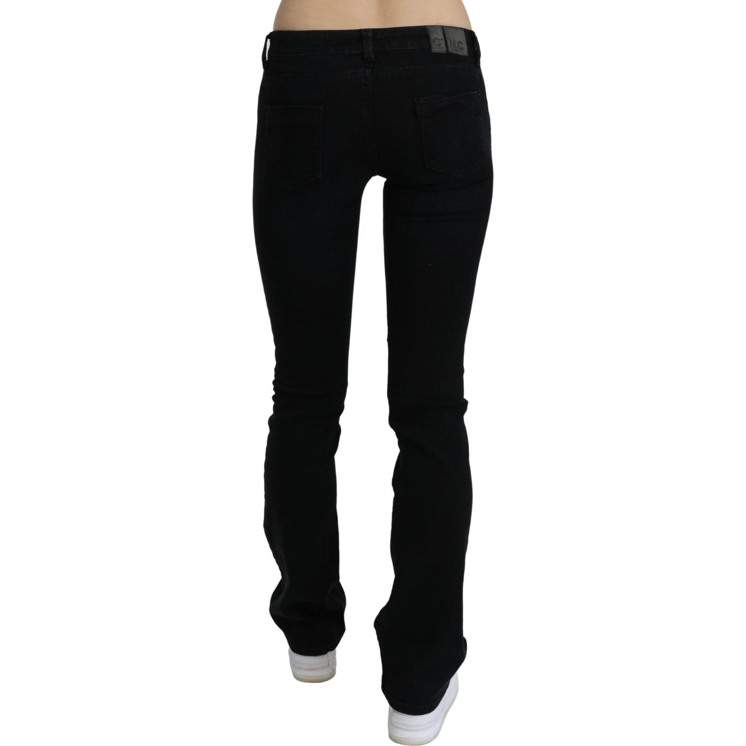 Costume National Black Low Waist Skinny Denim Cotton Jeans