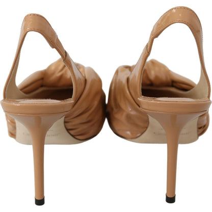 Jimmy Choo Elegant Pointed Toe Leather Pumps Shoes