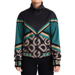 Dolce & Gabbana Multicolor DG Logo Mania Track Bomber Jacket