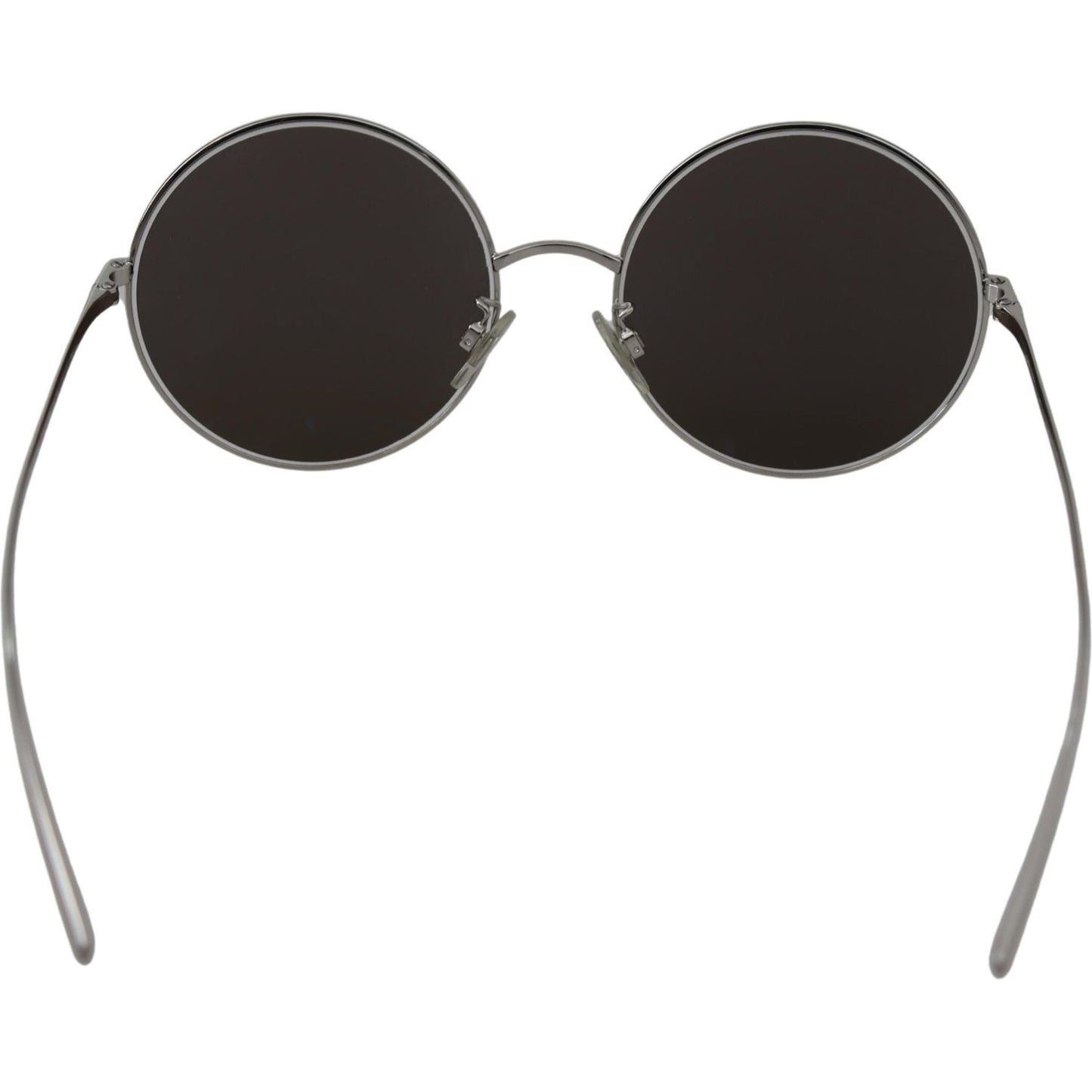 Dolce & Gabbana Silver Plated Round Gray Le nses Women Sunglasses