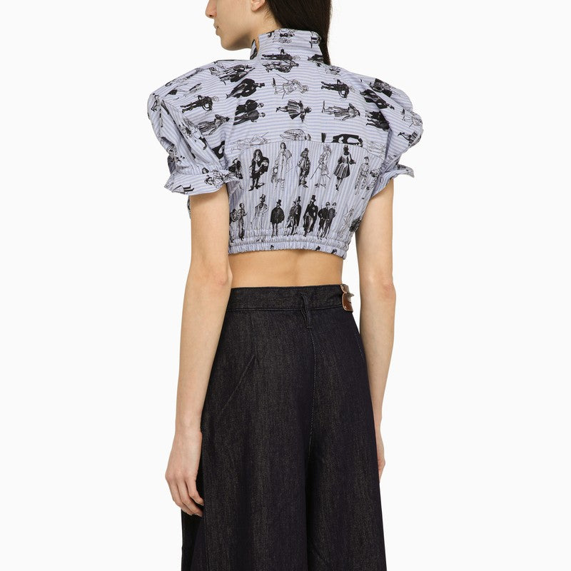 Vivienne Westwood Cotton bow and shoulder top Shirts