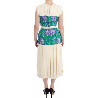 Caterina Gatta Multicolor Dress Gown Floral Sleeveless Gown WOMAN DRESSES