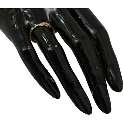 Nialaya Gold Feather Clear CZ 925 Silver Women Ring