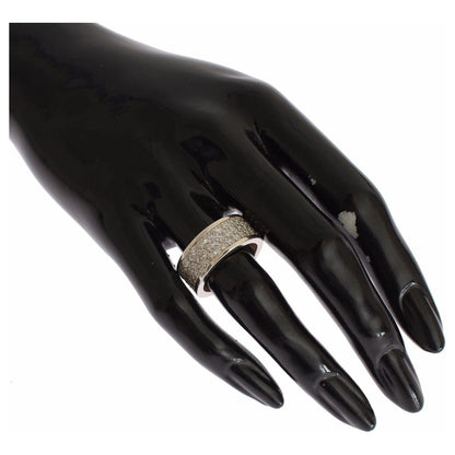 Nialaya Silver Womens CZ 925 Sterling Ring Ring