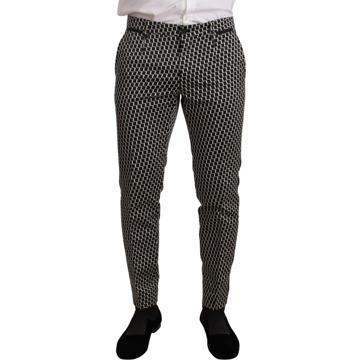 Dolce & Gabbana Black White Check 3 Piece Set MARTINI Suit