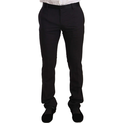 Dolce & Gabbana Blue Velvet Cotton Slim Fit Smoking Suit