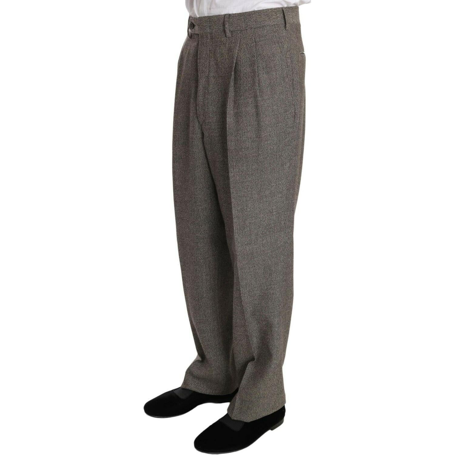 Fendi Brown Wool Regular Single  Breasted Suit