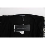 Roccobarocco Black Embellished Jersey Mini Sheath Short Dress SIG11565-3
