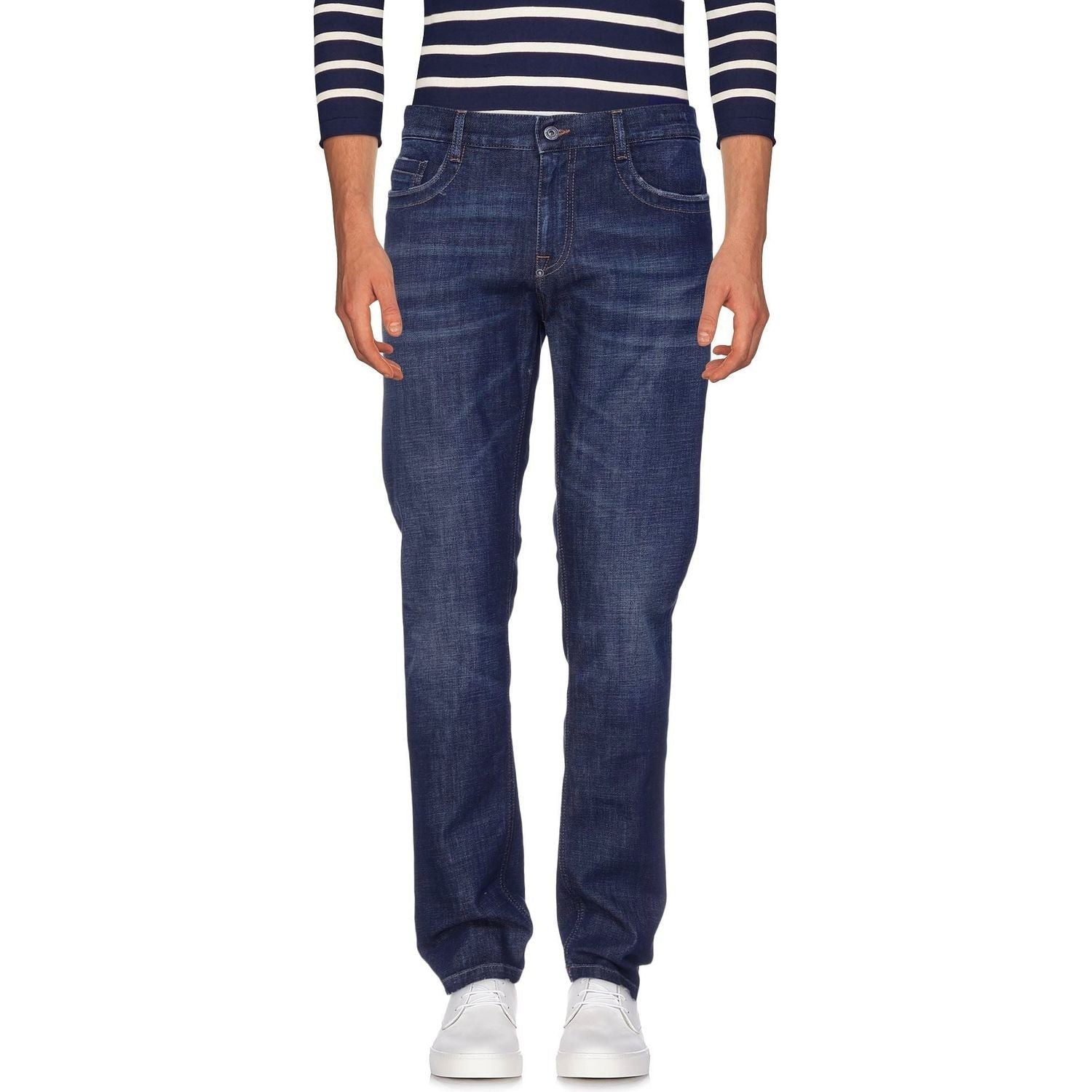 Bikkembergs Blue Cotton Jeans Denim