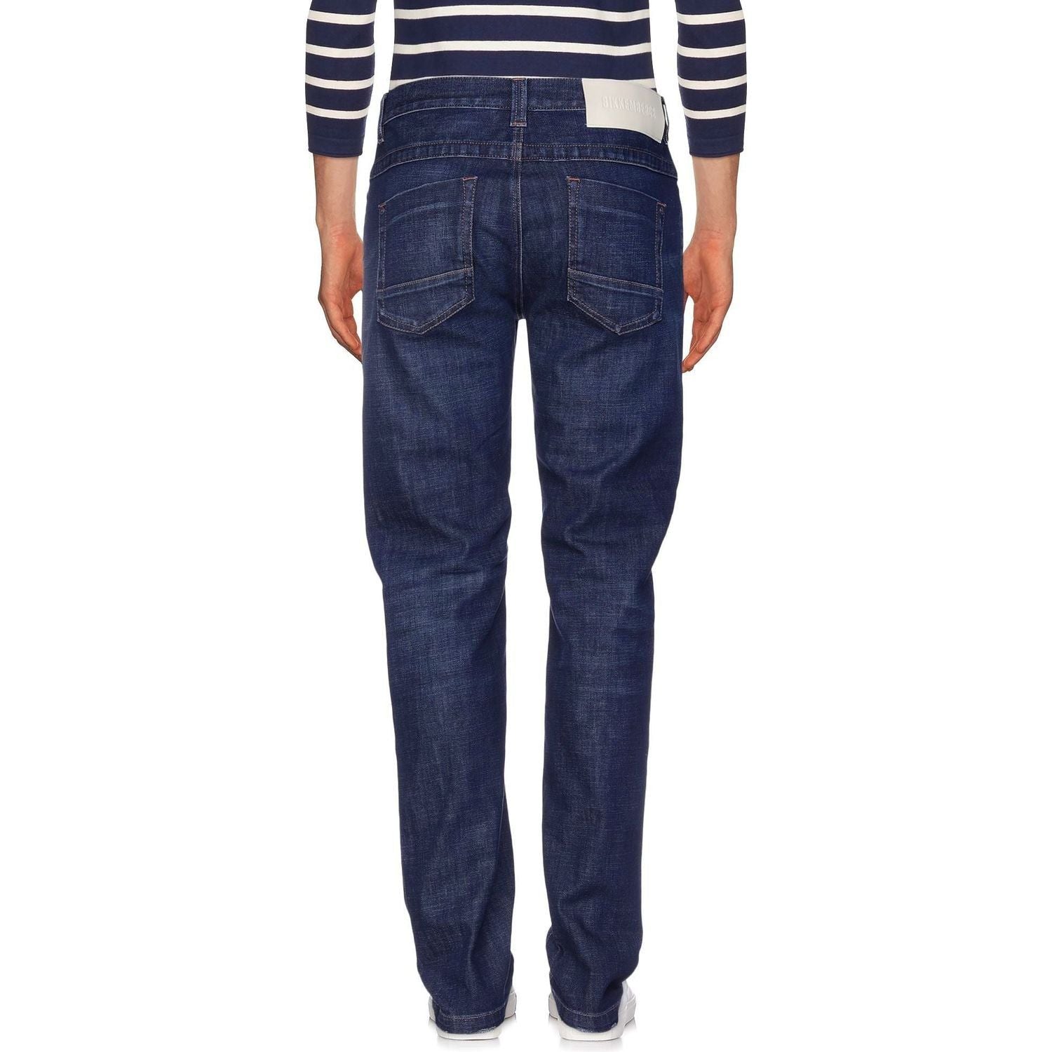 Bikkembergs Blue Cotton Jeans Denim