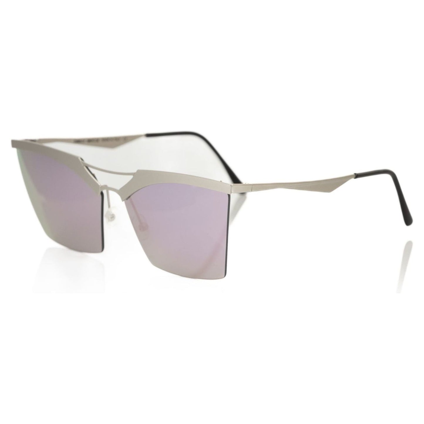 Frankie Morello Silver Metallic Women Sunglass