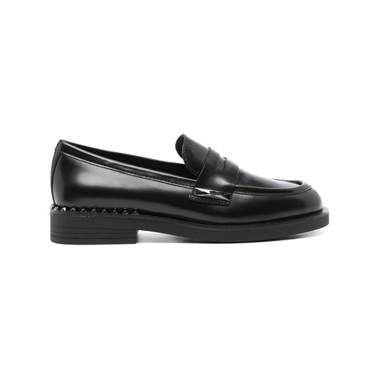 ASH Leather Women Loafers Black