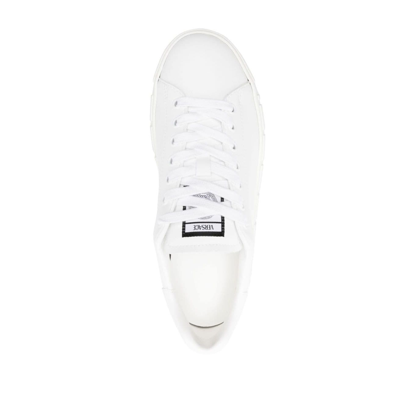 Versace greca faux leather sneakers