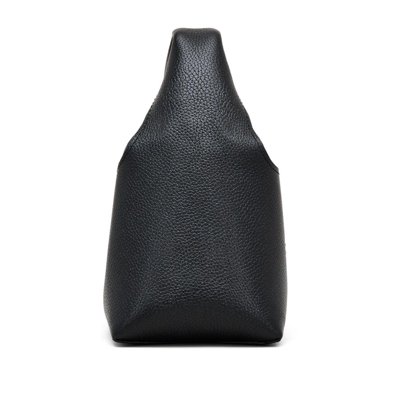 Front view with bag zipped and handles upright.