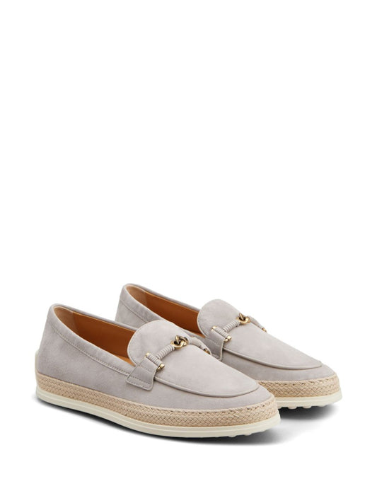 Tod's Flat shoes Light Grey Moccasins Tod'S Gray