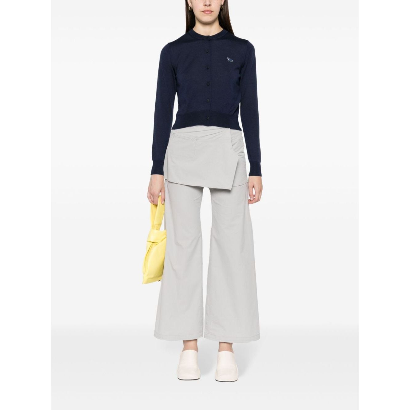 Maison Kitsuné Maison Kitsune logo-embroidered Wool Cardigan MW00507KT1036P492-P25
