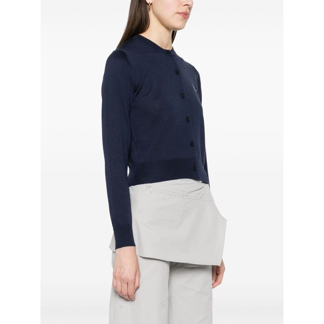 Maison Kitsuné Maison Kitsune logo-embroidered Wool Cardigan MW00507KT1036P492-P25