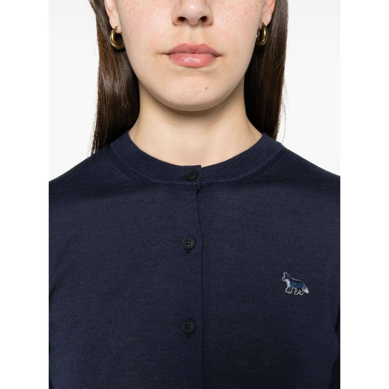 Maison Kitsuné Maison Kitsune logo-embroidered Wool Cardigan MW00507KT1036P492-P25