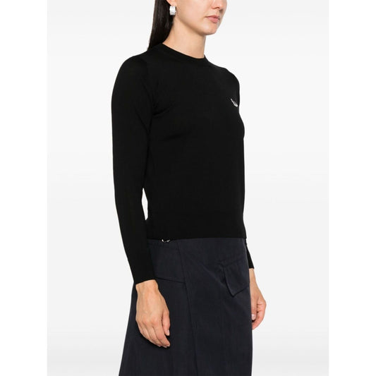 Maison Kitsuné Maison Kitsune Baby Fox-patch sweater MW00816KT1036P199-P25