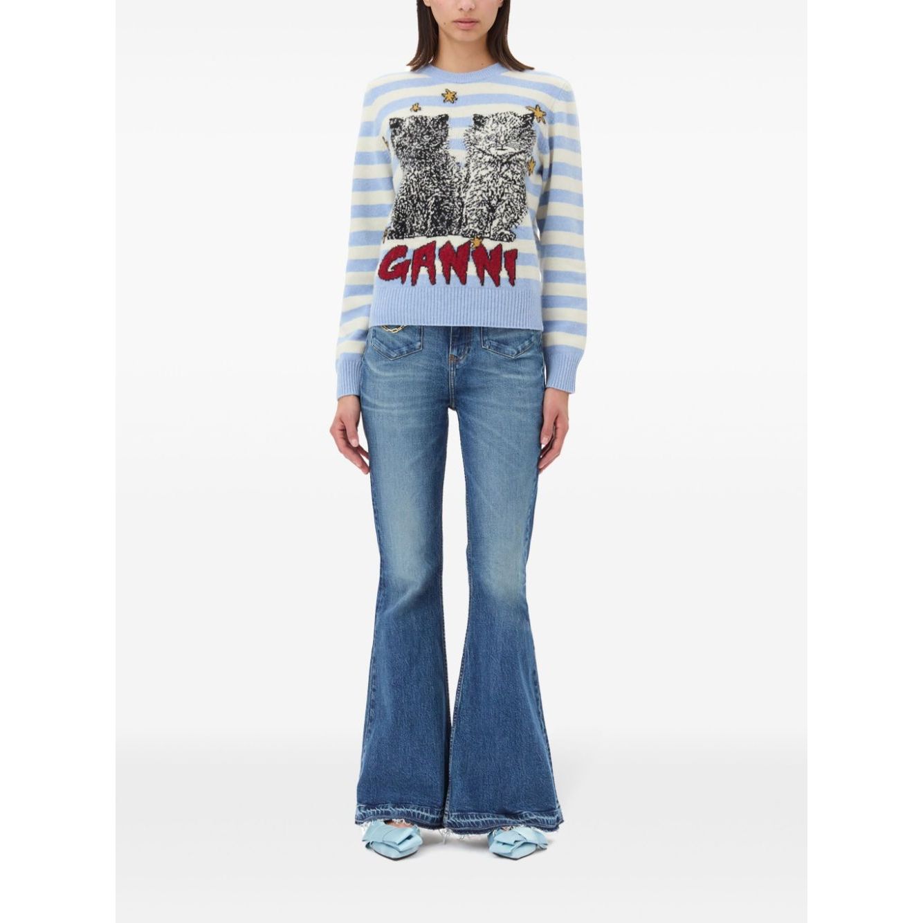 Ganni Sweater with embroidery