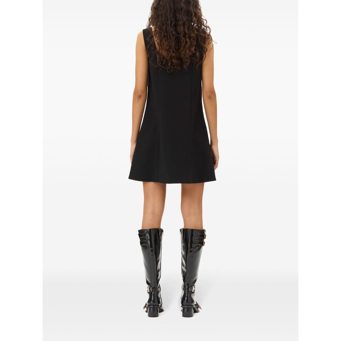 Ganni crepe mini dress