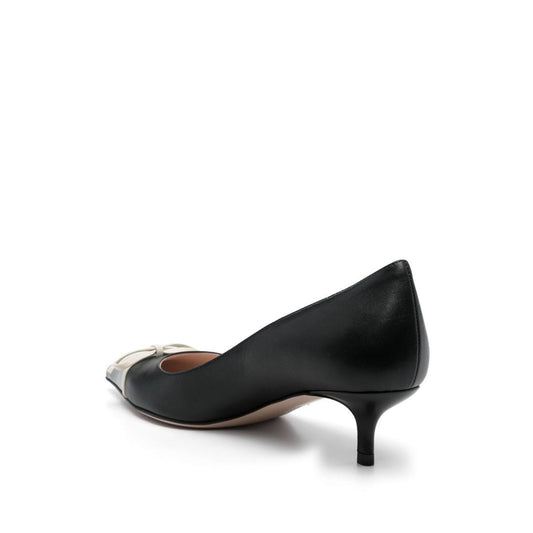 Valentino Garavani Bepointy Patent Leather and Kid Pumps 45mm WS0LQ0DAL790-P25