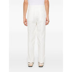 Brunello Cucinelli linen blend drawstring trousers