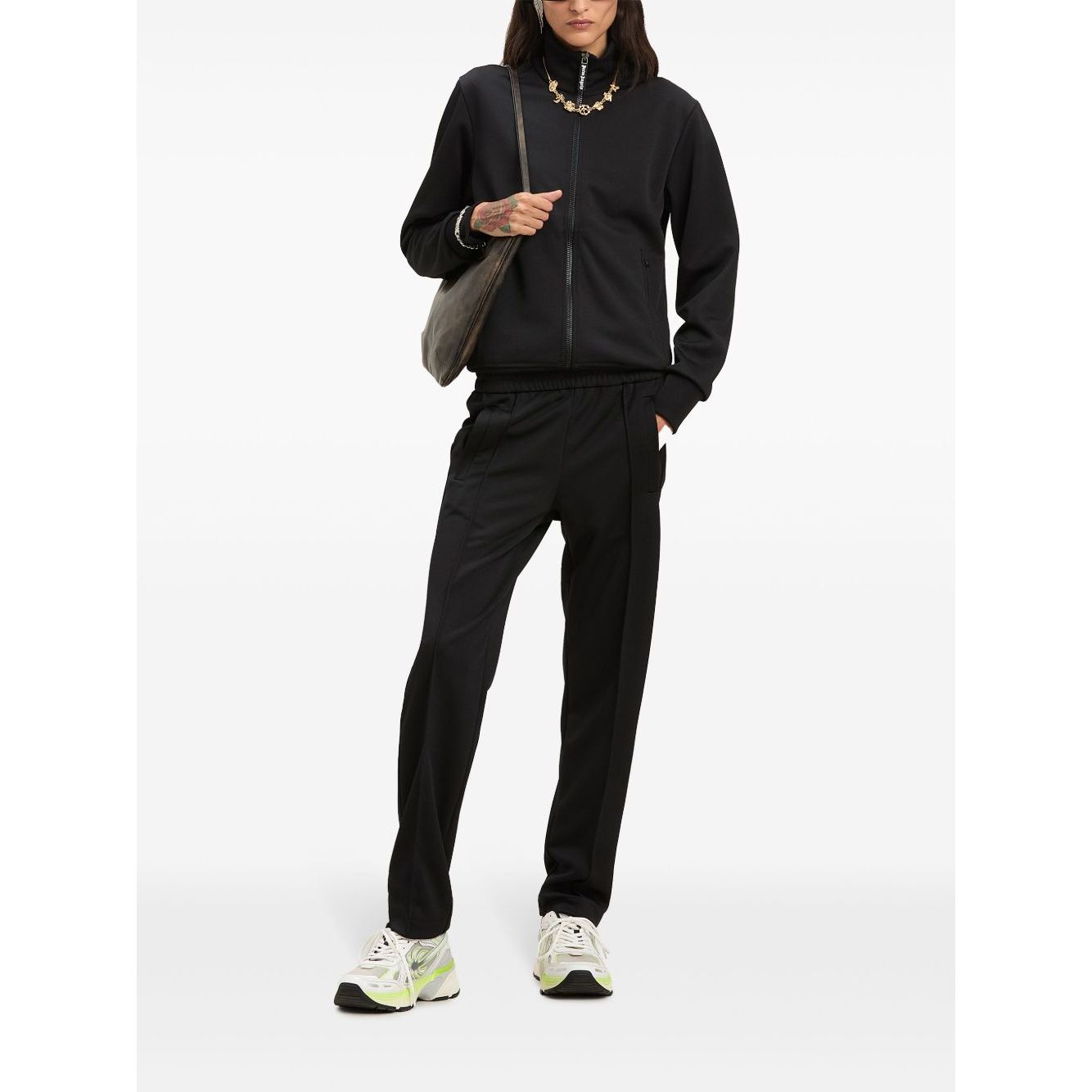 Palm Angels curved logo track pants Trousers