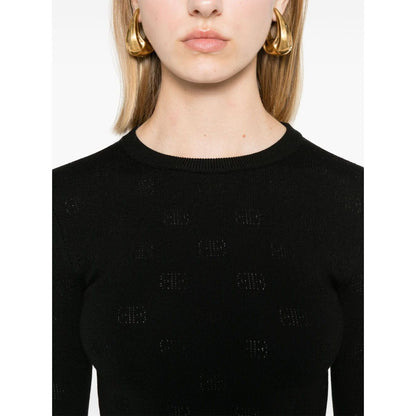 Balenciaga Sweaters Black Topwear