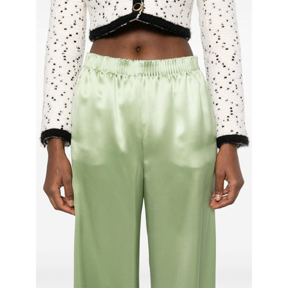 Valentino wide leg silk trousers