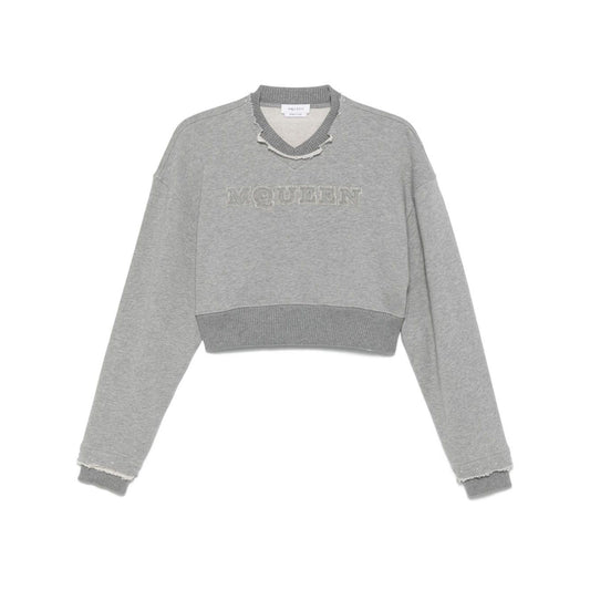 Alexander McQueen Sweaters Grey Topwear