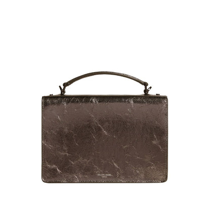 Golden Goose Venezia Bag in anthracite grey laminated leather with black details