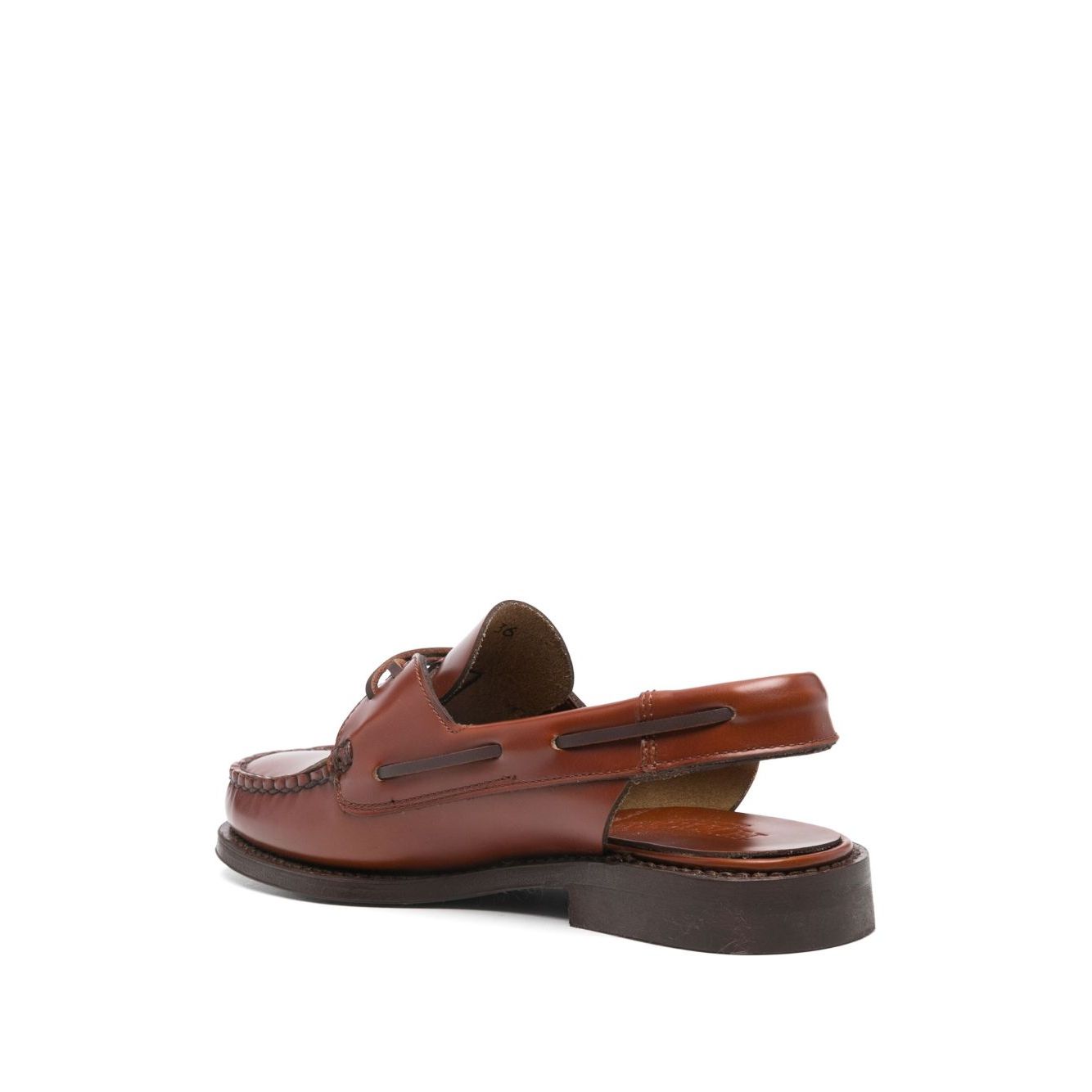 HEREU Flat shoes Leather Brown Moccasins
