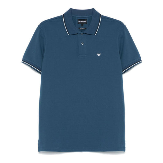 Emporio Armani embroidered logo polo shirt