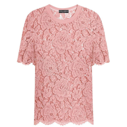 Dolce & Gabbana corded lace short sleeved T-shirt