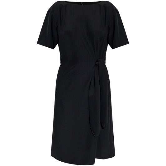 Emporio Armani midi dress with waist knot