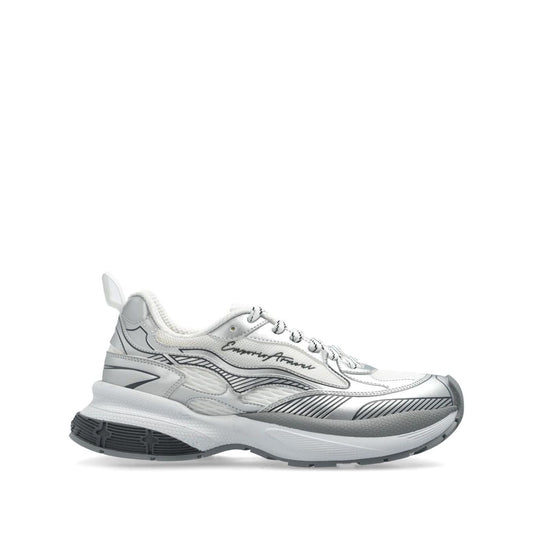 EMPORIO ARMANI EXCLUSIVE Emporio Armani logo-embossed sneakers X3X238XR38800520-P25