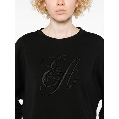 Emporio Armani Double jersey sweatshirt with logo embroidery