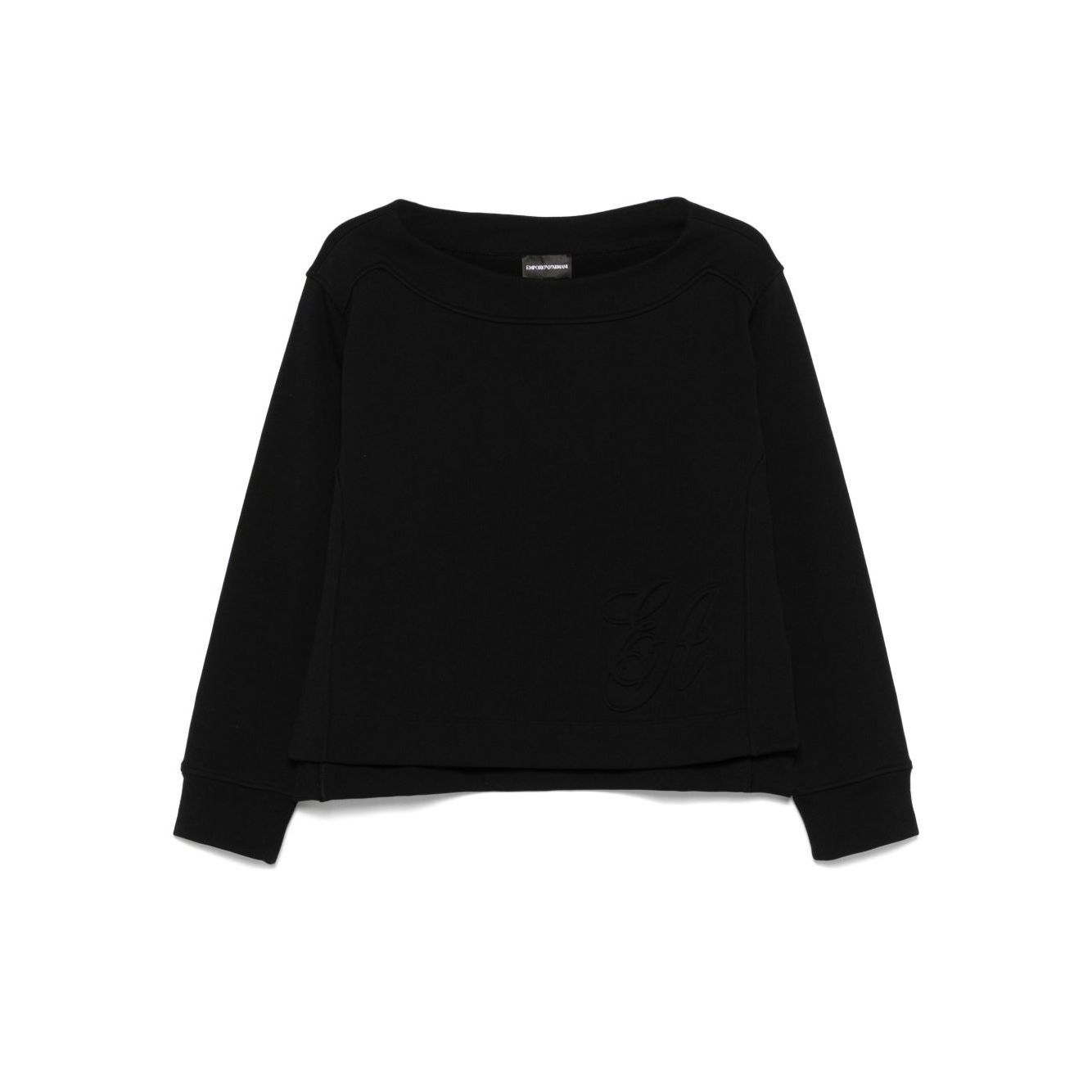Emporio Armani logo embossed sweatshirt
