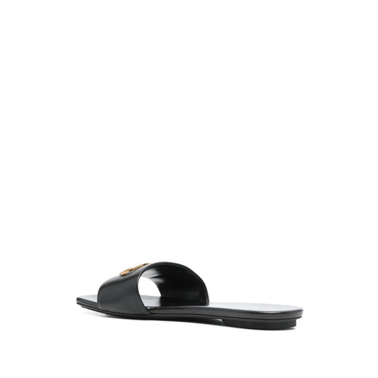 EMPORIO ARMANI EXCLUSIVE Emporio Armani Nappa-leather sandals with eagle plate X3P846XF27100002-P25
