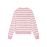 Ganni Striped Graphic Wool Bunny Jumper K2426065-P25