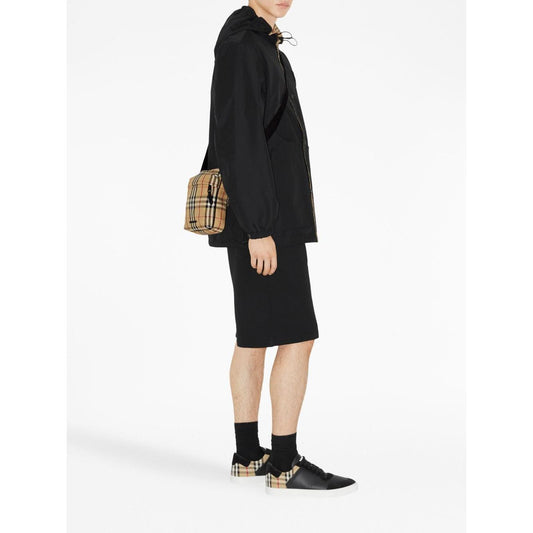 Burberry Leather, suede and check sneakers