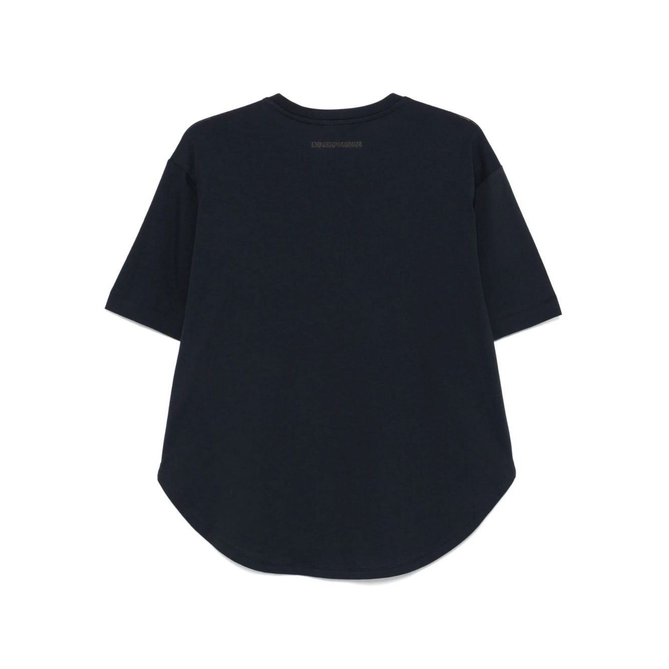 Emporio Armani logo embroidered T-shirt